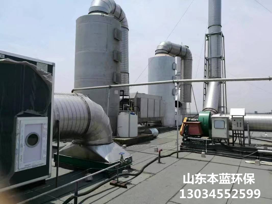 利用橡膠廢氣處理工業(yè)廢氣的過程